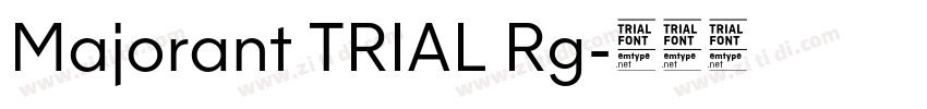 Majorant TRIAL Rg字体转换